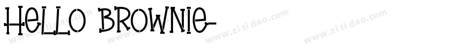 Hello Brownie字体转换